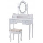 Make-up Tafel Vintage Wit | 7 Lades | Premium | Laatste S..., Ophalen of Verzenden, Nieuw, Vintage