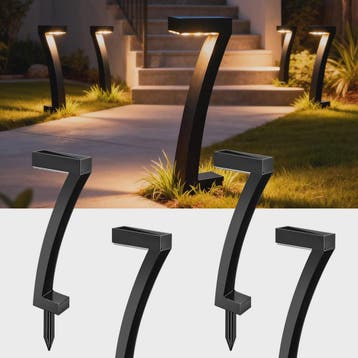 Moderne Solar Tuinverlichting 7-Vorm - Waterdicht IP65 - Aut, Tuin en Terras, Verzenden, Nieuw