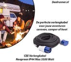 20 Meter CEE Verlengkabel Neopreen IP44 Max 3500 Watt, Verzenden, Nieuw