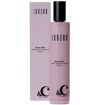 Janzen &C Body Mist Vanilla Peach & Happiness - 50ml, Ophalen of Verzenden, Nieuw, Overige typen