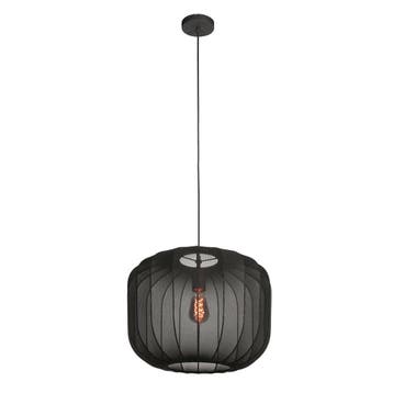 2dekans | Anne Lighting - hanglamp - Sable - zwart - linnen, Ophalen of Verzenden, Zo goed als nieuw