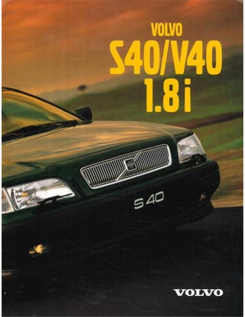 1998 VOLVO S40 | V40 1.8I BROCHURE DUITS, Nieuw, Volvo, Author