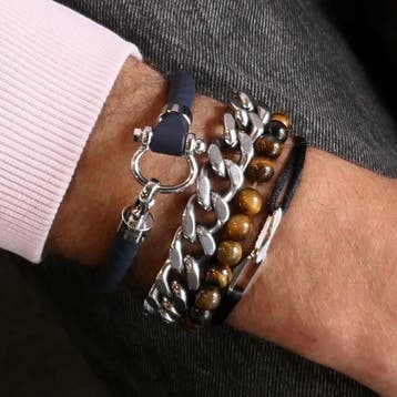 Omega Accessories; Sailing Bracelet; Dark Blue; Rubber; (..., Ophalen of Verzenden, Zo goed als nieuw, Blauw