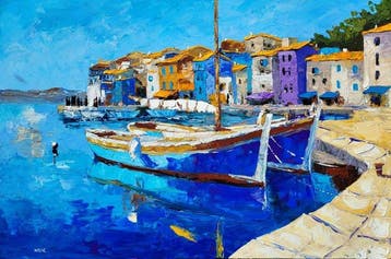 NOLAC - Tableau original de NOLAC au couteau en 2026 -