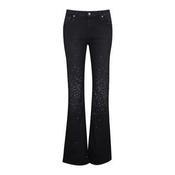 7 for all Mankind • zwarte bootcut jeans • 28, 7 for all mankind, Verzenden, Nieuw, Zwart