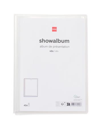 HEMA Showalbum A4 transparant, Diversen, Verzenden, Nieuw