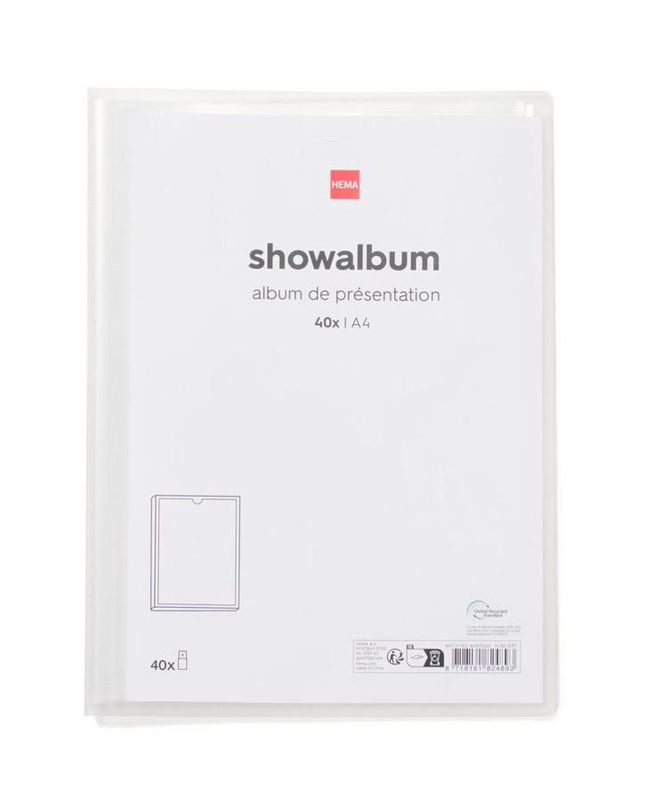 HEMA Showalbum A4 transparant, Diversen, Agenda's, Nieuw, Verzenden