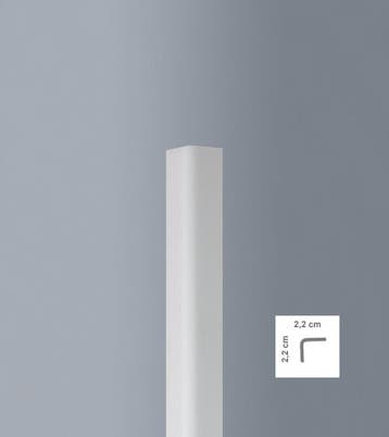 Hoekprofiel Wit L22 (22 x 22 mm), lengte 2 m, Ophalen of Verzenden, Nieuw