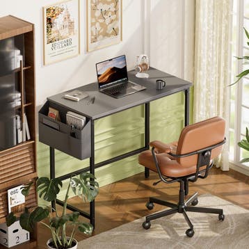 Bureau - Computertafel - Computerbureau - 80x50 cm - Grijs -, Huis en Inrichting, Verzenden, Zo goed als nieuw