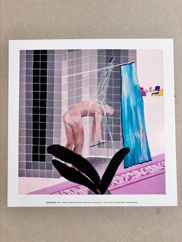 David Hockney - Man in Shower in Beverly Hills / 1964