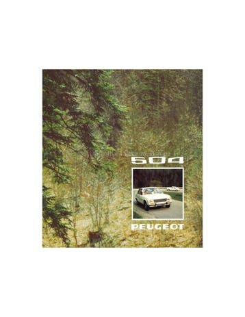 1974 PEUGEOT 504 L / GL / TI BROCHURE NEDERLANDS, Boeken, Nieuw, Peugeot, Author