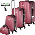 Kofferset met harde schaal Cleo 4-delig. met bagageweger - w, Verzenden, Nieuw