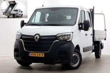 Renault Master T35 2.3 dCi 145pk L3 D.C. Kipper 05-2023, Gebruikt, Euro 6, Renault, Wit