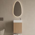 Toiletmeubel Set BWS Riga Licht Eiken Japandi 40 cm Fontein, Ophalen of Verzenden, Nieuw, Bad