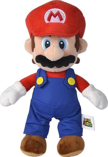 Super Mario - Mario Knuffel (30 cm) | Simba - Hobby, Verzenden, Nieuw