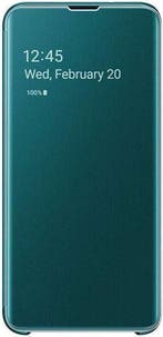Samsung Clear View Hoesje - Samsung Galaxy S10e - Groen, Ophalen of Verzenden, Nieuw