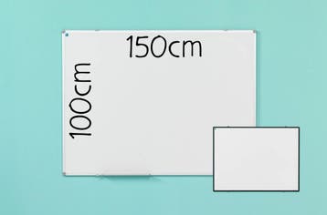 Whiteboard 150x100 cm, gelakt staal, Overige plaatsen, Ophalen of Verzenden, Nieuw in verpakking, Overige typen
