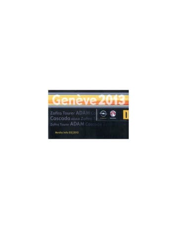 2013 OPEL & VAUXHALL GENEVE PERSMAP USB, Boeken, Nieuw, Opel, Author