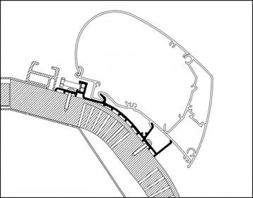 Thule Carthago C-Line Adapter >2014 550, Ophalen of Verzenden, Nieuw, Thule