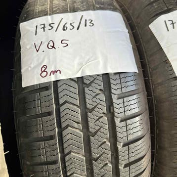 2 x Vredestein Quatrac 5 175-65-13 4 Seizoenbanden 8mm, Gebruikt, 13 inch, 175 mm, Ophalen of Verzenden