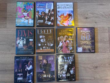 Verzameling van 10 muziek DVDs! Opruiming! (2), Ophalen of Verzenden, Gebruikt, Muziekvideo's
