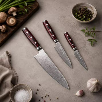 Yaxell Super Gou Messenset – Giftset – 3-delig – Koksm, Ophalen of Verzenden, Nieuw, Overige materialen