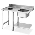 Aanvoertafel (Links) | ECOLINE/EASYLINE | RVS | 1 Spoelbak, Verzenden, Nieuw in verpakking
