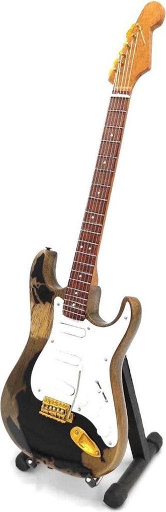Miniatuur replica Fender Stratocaster gitaar - John Mayer, Ophalen of Verzenden, Nieuw, Pop, Beeldje of Miniatuur