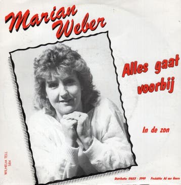 Marian Weber - Alles gaat voorbij + In de zon (Vinylsing..., Nieuw in verpakking