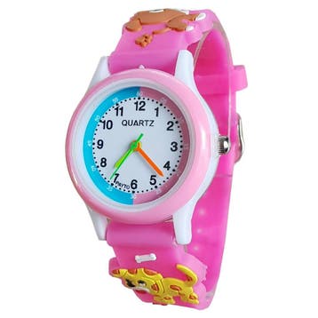 Fako - Kinderhorloge - 3D - Puppy - Roze, Verzenden, Nieuw