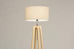 Rietveld Vloerlampen - Bruin, Beige, Zand, Naturel - Stof, H, Verzenden, Nieuw