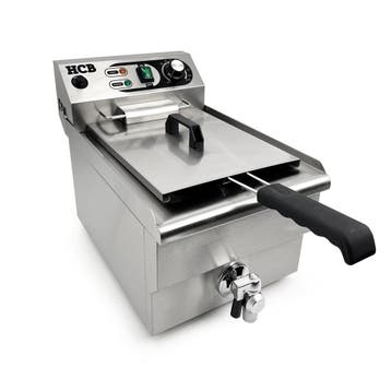 HCB Friteuse - 12 liter - 230V - RVS, Verzenden, Nieuw in verpakking