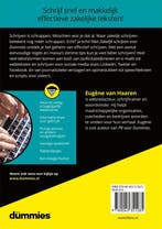 Zakelijk schrijven voor dummies / Voor Dummies 9789045351285, Boeken, Verzenden, Zo goed als nieuw, Eugène van Haaren