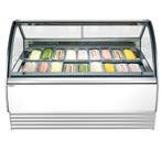 GGM Gastro | Ijsvitrine NOLAN - 1736mm - geforceerde koeling, Verzenden, Nieuw in verpakking