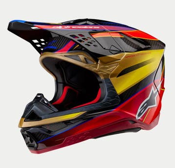 Alpinestars Supertech S-M10 Era Helm Ece 22.06 Goud Geel Rio, XXL, Nieuw met kaartje, Overige merken, Heren