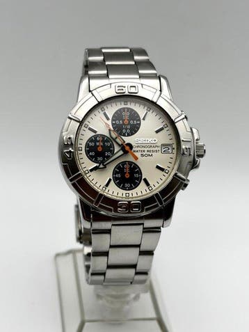 Seiko - Panda Dial 1/10 Second Chronograph - Zonder