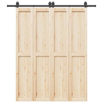 vidaXL Doos met onderdelen voor schuifdeur 200 cm staal, Verzenden, Nieuw