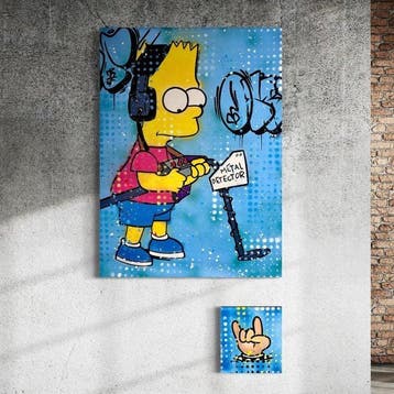 Moabit - Bart Simpson X Metal Detector /Diptych/ XL