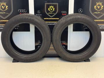 2 stuks 195/55R16 zomerbanden Goodyear Efficiënt Grip 5,5 mm, Gebruikt, 16 inch, Band(en), Personenwagen