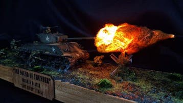 The Sound of Thunder – Diorama artigianale M4A3E8 Sherman, Nieuw