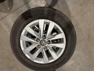 VW Transporter velgen 16 inch + goede banden 205/65/16C, Ophalen, 16 inch, Banden en Velgen, 205 mm