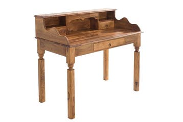 Elegante secretaire HEMINGWAY L 115 cm massief sheesham, Ophalen of Verzenden, Nieuw