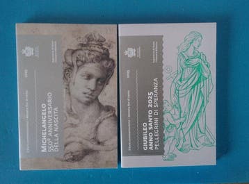 San Marino. 2 Euro 2025 Giubileo + Michelangelo (2