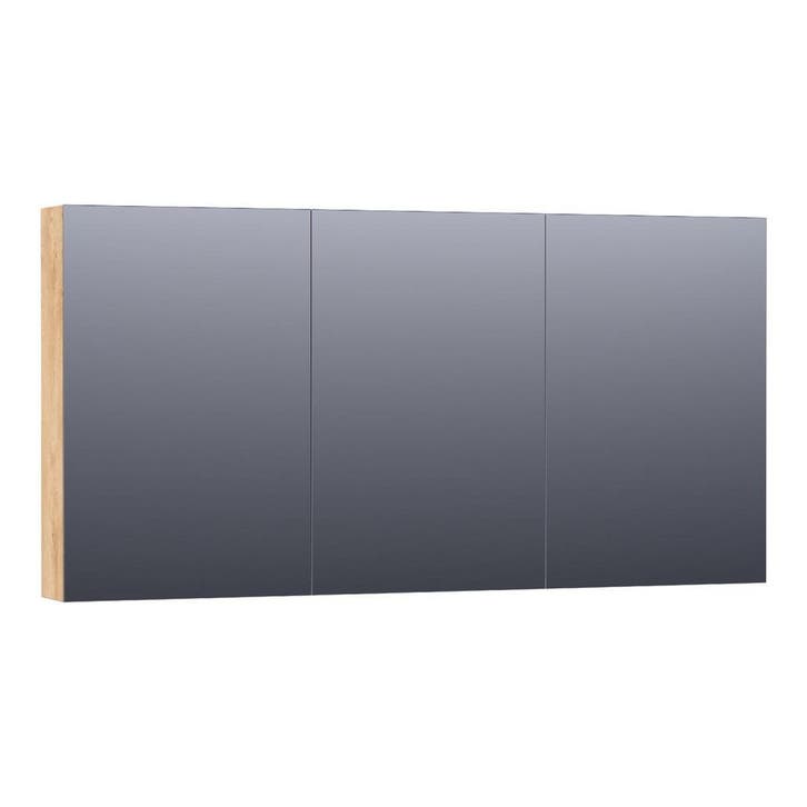 Brauer Impress Spiegelkast 140 cm - zonder Verlichting - Met, Huis en Inrichting, Badkamer | Badkamermeubels, Nieuw, Ophalen of Verzenden