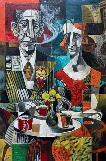 Adriano Ferretti (1976) - Nodi di sguardi convergenti