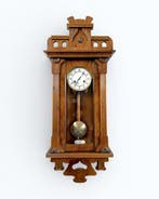 Wandklok - Junghans - Antiek - Walnoot - 1900-1910 - Art, Antiek en Kunst
