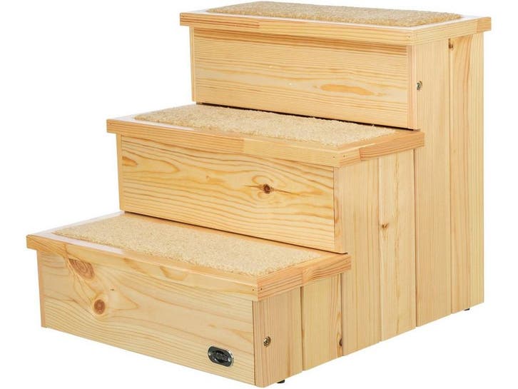 Trixie - Hondentrap Petstair - Vurenhout - 40X45X38 cm, Huis en Inrichting, Overige Huis en Inrichting, Zo goed als nieuw, Verzenden