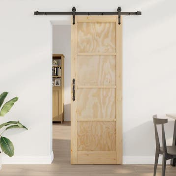 vidaXL Schuifdeur ORKDAL 73,5 x 211 cm Massief grenenhout, Verzenden, Nieuw