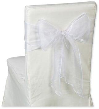 Lint Organza breed Wit stoelversiering 20 cm x 275 cm, Ophalen of Verzenden, Nieuw