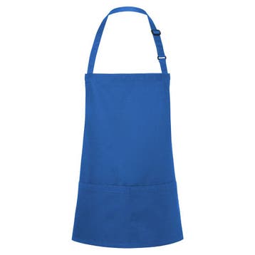 GGM Gastro | KARLOWSKY | Slabbenschort Kort Basic - Blauw |, Verzenden, Nieuw, Blauw, Schort
